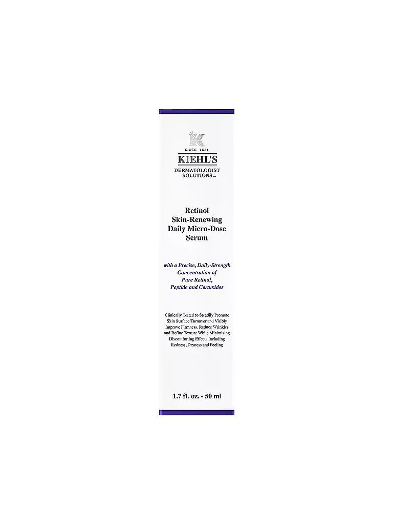 KIEHL'S | Crema viso - Trattamento quotidiano micro-dose rinnovatore della pelle al retinolo 50ml | Senza colore