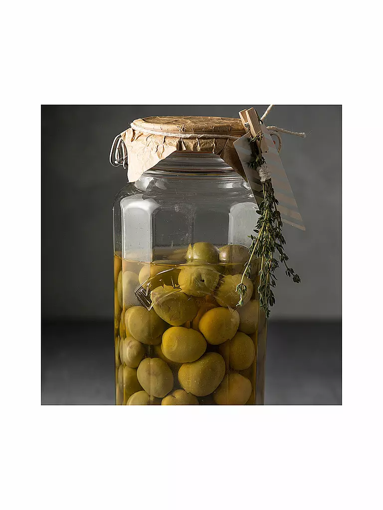 KILNER | Barattolo in vetro con chiusura a staffa Kilner sfaccettato 1,8 l | Trasparente