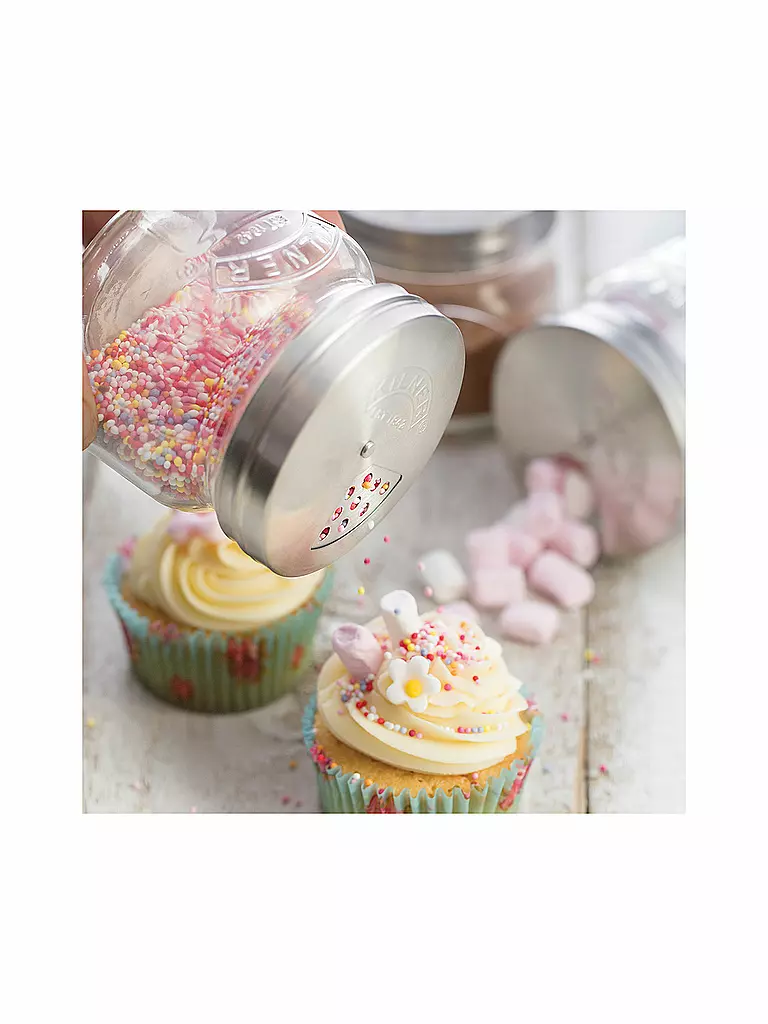 KILNER | Barattolo per alimenti con coperchio a vite 250 ml | Trasparente