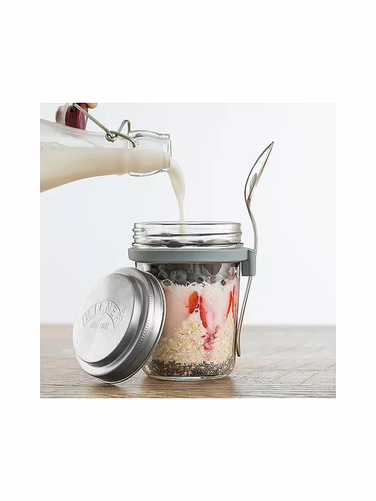 KILNER | Barattolo per colazione da asporto 350 ml | Trasparente