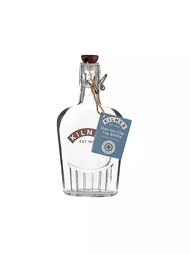KILNER | Bottiglia per gin in vetro da 300 ml | Trasparente