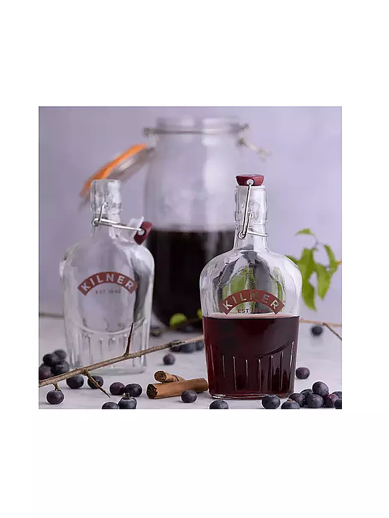 KILNER | Bottiglia per gin in vetro da 300 ml | Trasparente