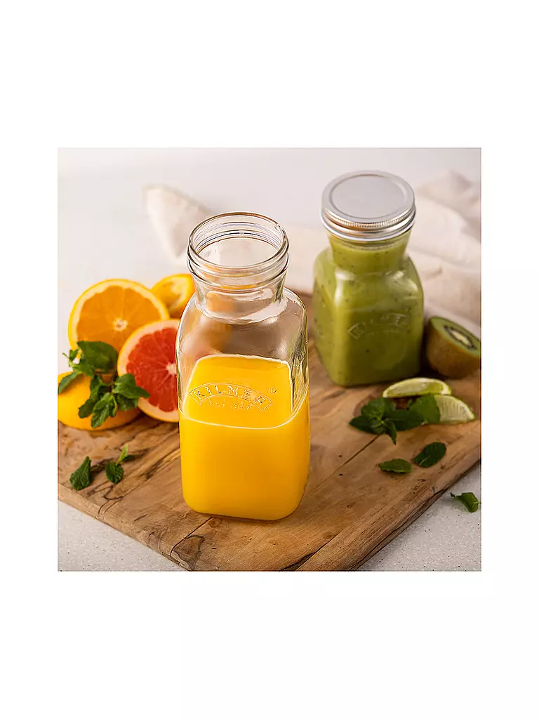 KILNER | Bottiglia per succo/salsa in vetro da 500 ml | Trasparente