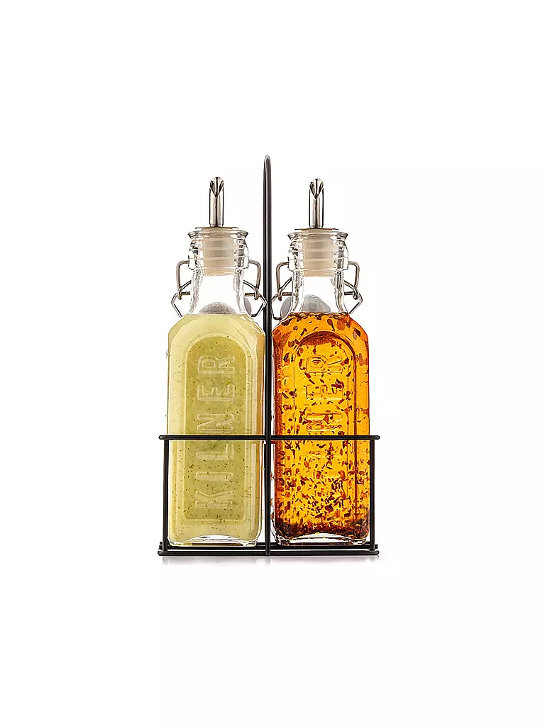 KILNER | Set di bottiglie per aceto/olio 2x0,3l | Trasparente