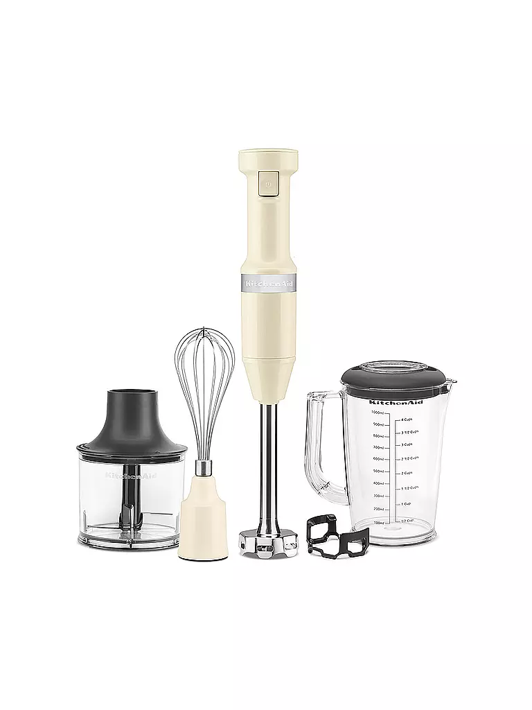 KITCHENAID | Frullatore a immersione con accessori 5KHBV83EAC Panna | Crema