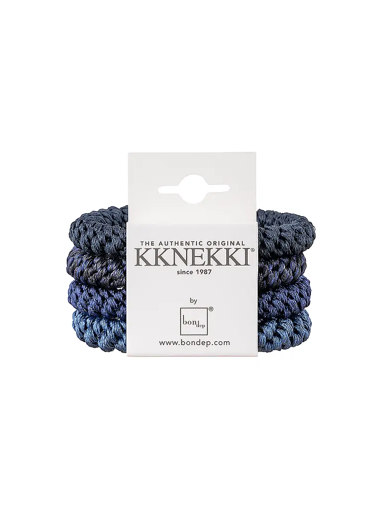 KKNEKKI | Elastici per capelli, confezione da 4, BUNDLE 29 | Blu scuro