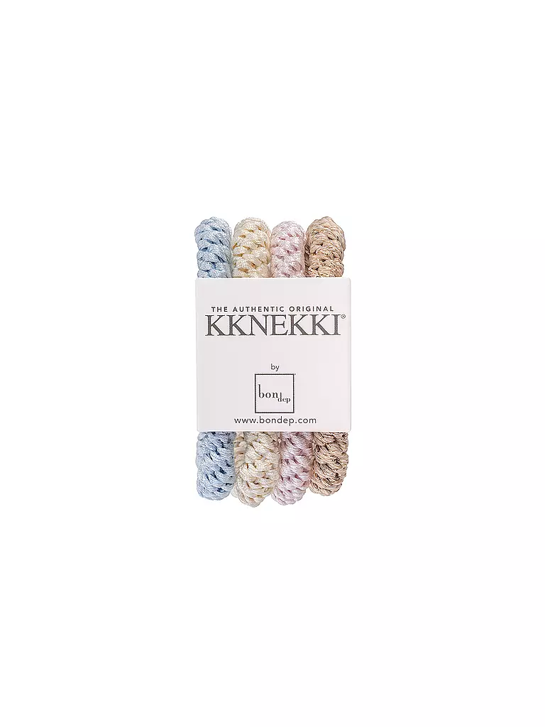 KKNEKKI | Elastici per capelli, confezione da 4, BUNDLE 37 | Beige