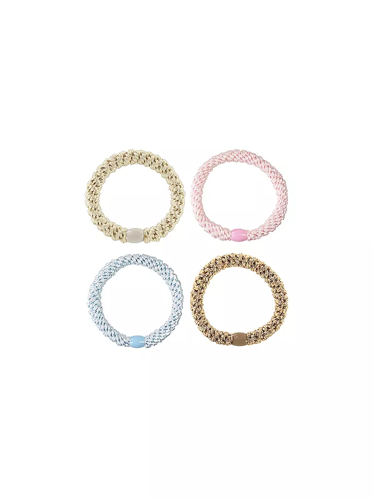 KKNEKKI | Elastici per capelli, confezione da 4, BUNDLE 37 | Beige