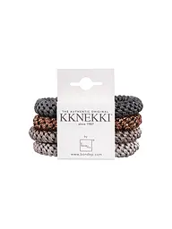 KKNEKKI | Elastici per capelli, confezione da 4, BUNDLE 54 | Grigio chiaro