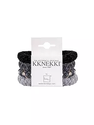 KKNEKKI | Elastici per capelli, confezione da 4, BUNDLE 37 | Nero