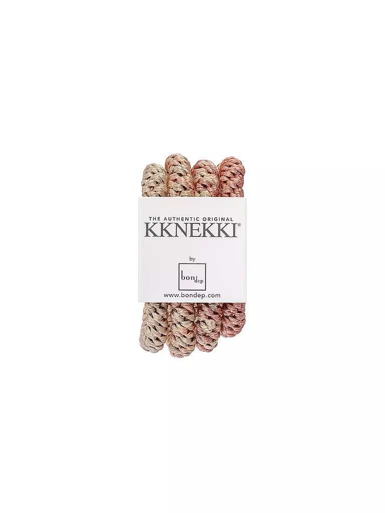 KKNEKKI | Elastici per capelli, confezione da 4, BUNDLE 7 | Rosa