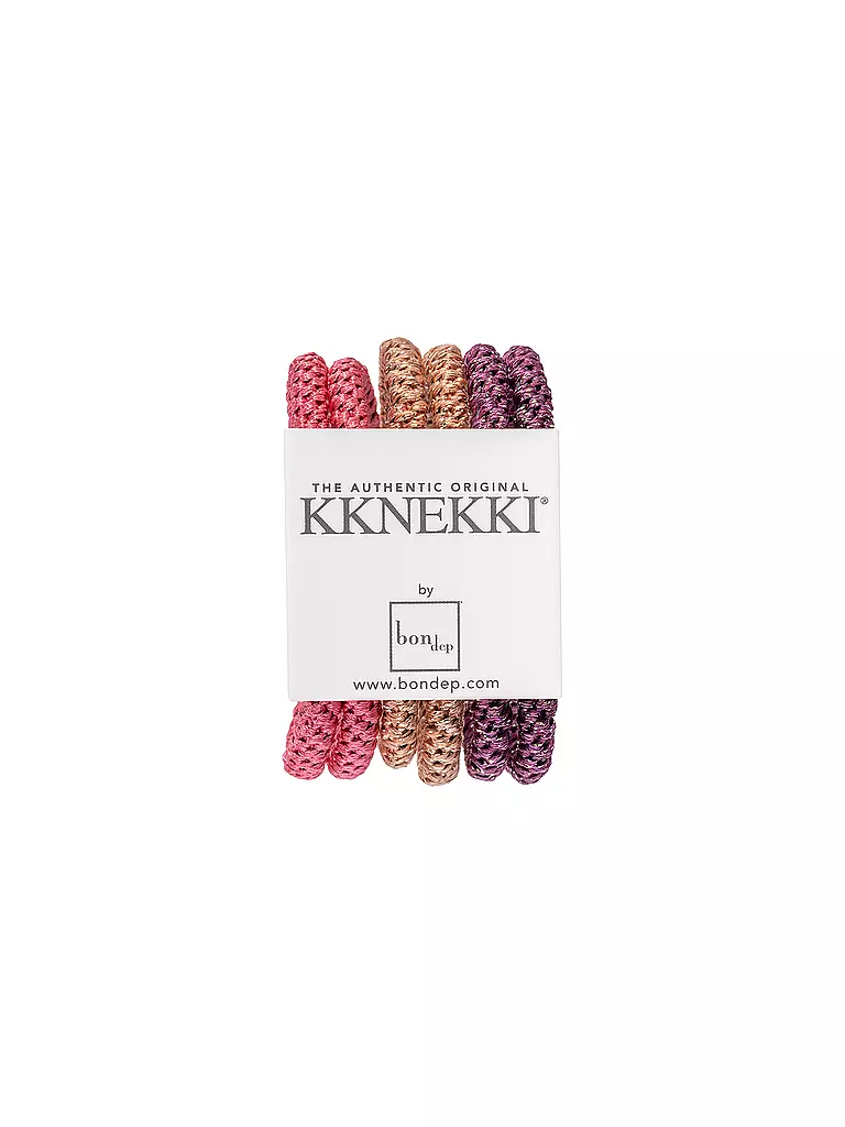 KKNEKKI | Elastici per capelli, confezione da 6, BUNDLE 11 | Rosa
