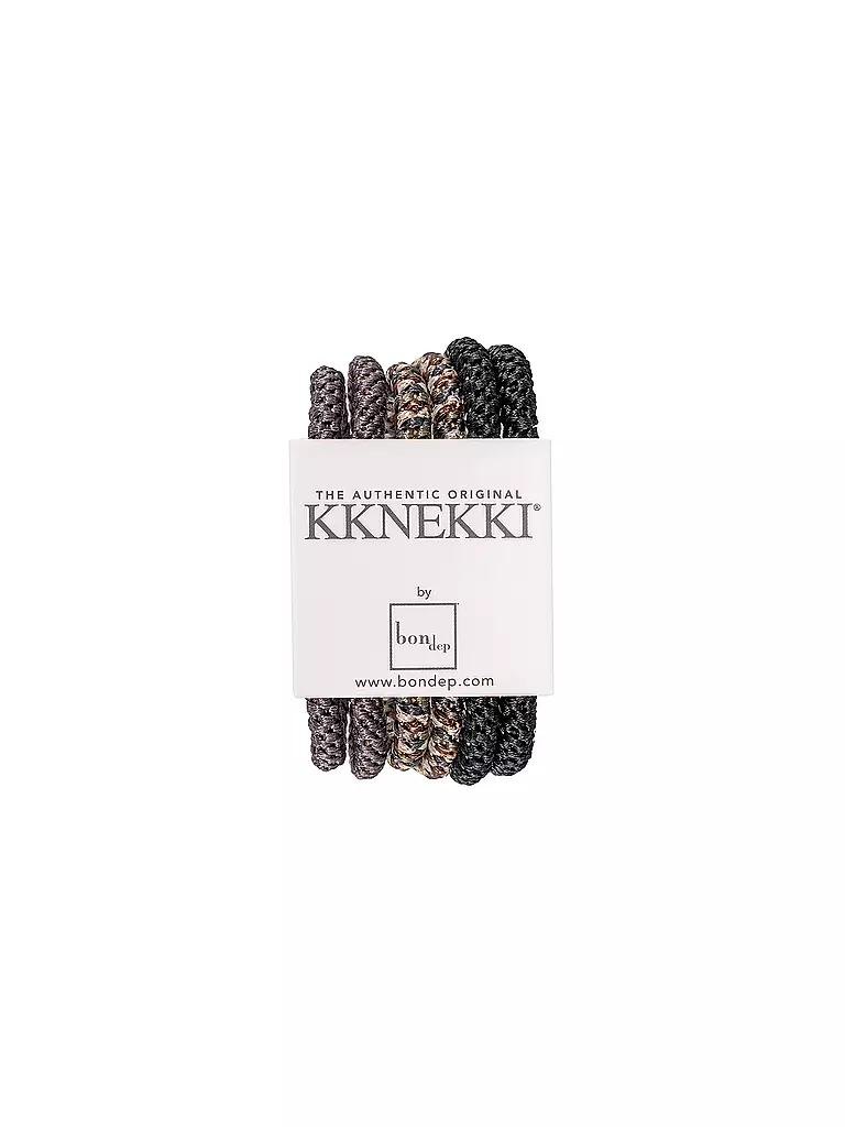 KKNEKKI | Elastici per capelli, confezione da 6, BUNDLE 4 | Nero