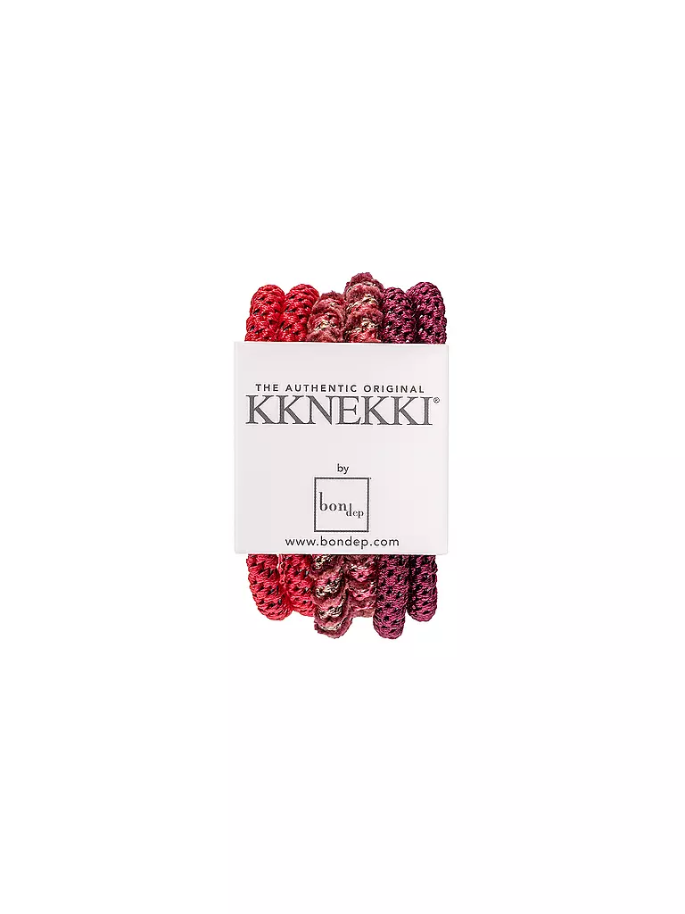 KKNEKKI | Elastici per capelli, confezione da 6, BUNDLE 9 | Rosso scuro