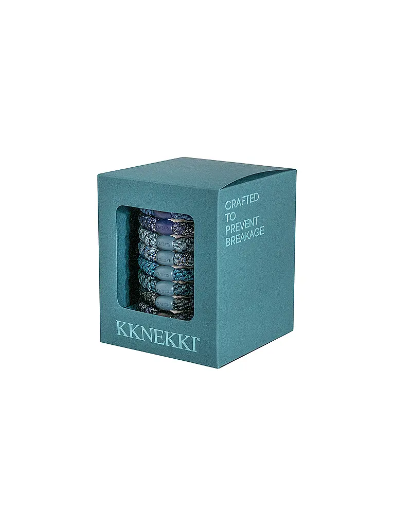KKNEKKI | Elastici per capelli, confezione da 8. EDIZIONE ARTIC | Blu