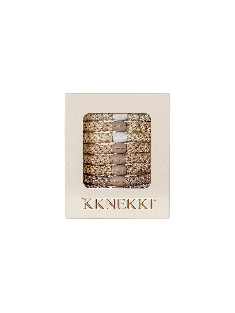 KKNEKKI | Elastici per capelli, confezione da 8. NUDE EDITION | Beige