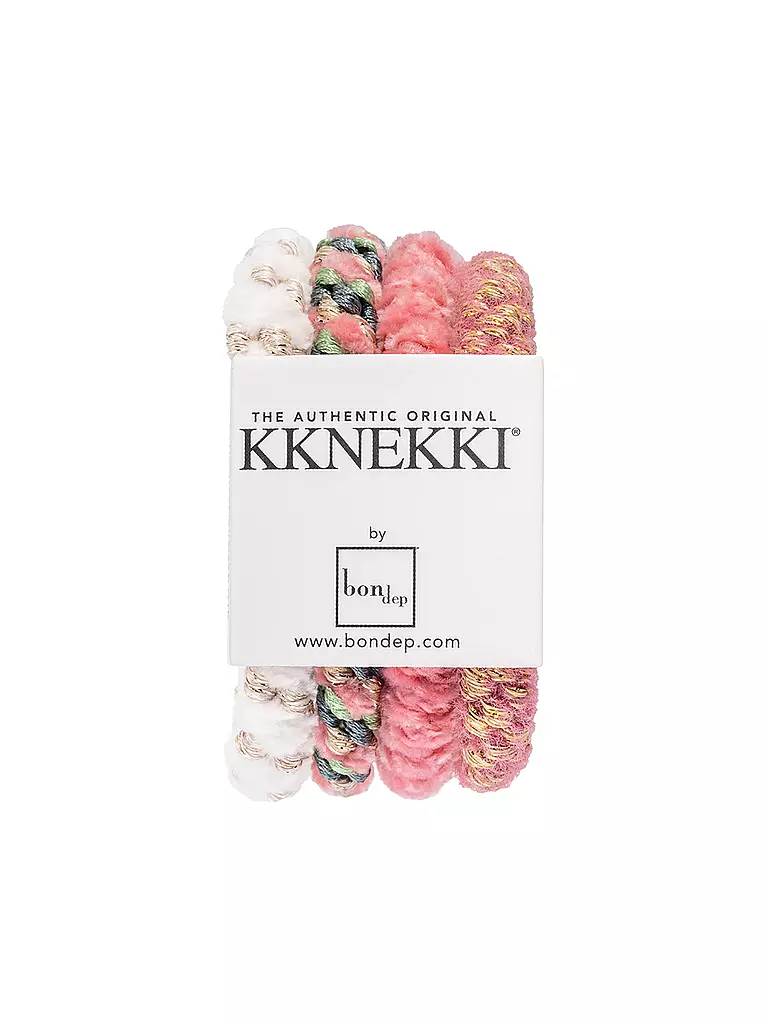 KKNEKKI | Elastico per capelli, confezione da 4, BUNDLE 18 | Multicolore