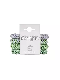 KKNEKKI | Elastici per capelli, confezione da 4, BUNDLE 37 | Verde chiaro