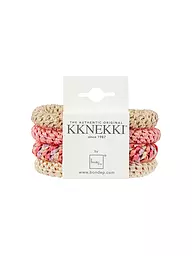 KKNEKKI | Elastici per capelli, confezione da 4, BUNDLE 37 | Corallo