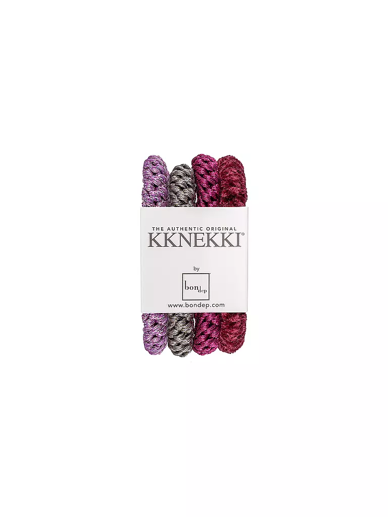 KKNEKKI | Haargummi 4er Pkg BUNDLE 34 | Rosso scuro