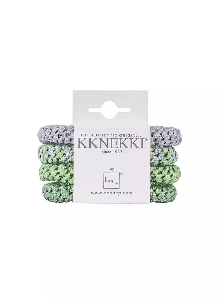 KKNEKKI | Haargummi 4er Pkg BUNDLE 47 | Verde chiaro