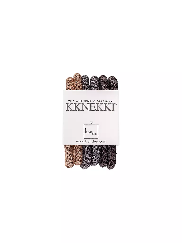 KKNEKKI | Haargummi 6er Pkg BUNDLE 12 | Marrone