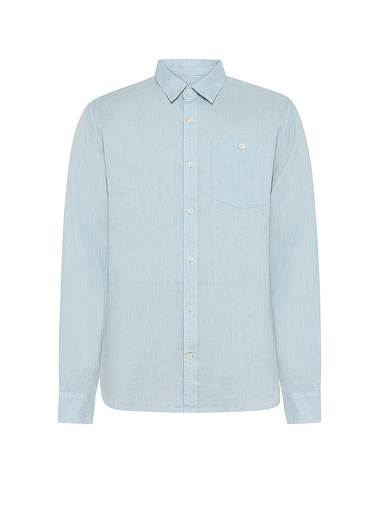Camicia di lino azzurro S