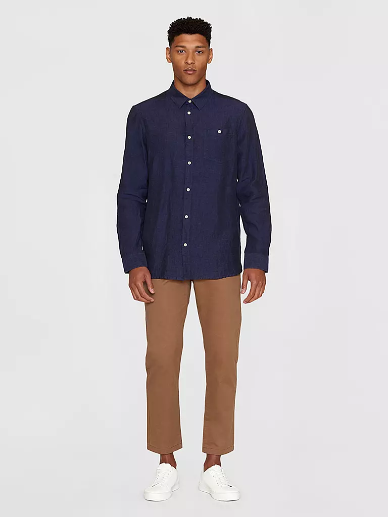 KNOWLEDGE COTTON APPAREL | Camicia di lino | Blu
