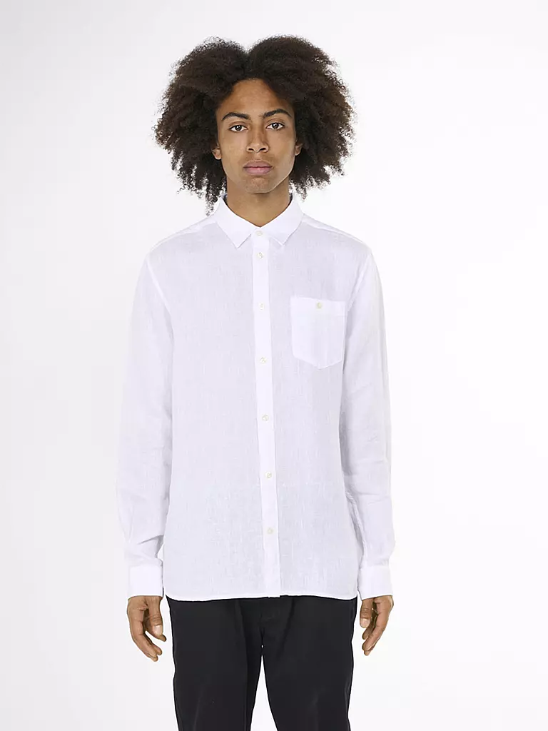 KNOWLEDGE COTTON APPAREL | Camicia di lino | Bianco