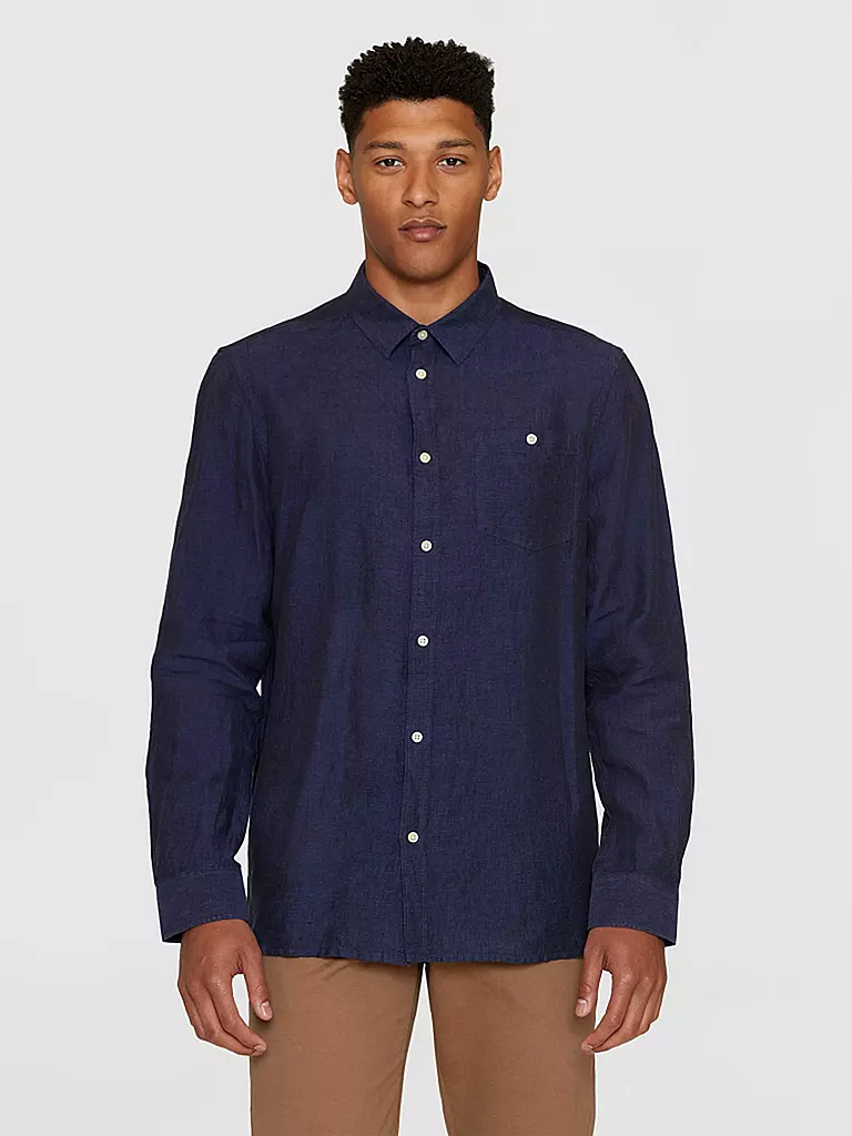 KNOWLEDGE COTTON APPAREL | Camicia di lino | Blu