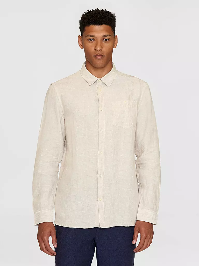 KNOWLEDGE COTTON APPAREL | Camicia di lino | Beige