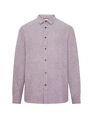 KNOWLEDGE COTTON APPAREL | Camicia di flanella regular fit | Rosso scuro