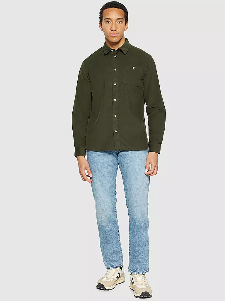 KNOWLEDGE COTTON APPAREL | Camicia Regular Fit | Verde
