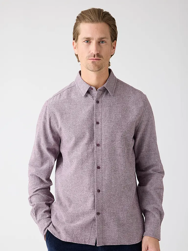 KNOWLEDGE COTTON APPAREL | Camicia regular fit | Rosso scuro