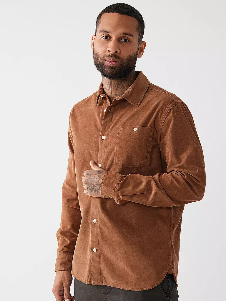 KNOWLEDGE COTTON APPAREL | Camicia Regular Fit | Cammello