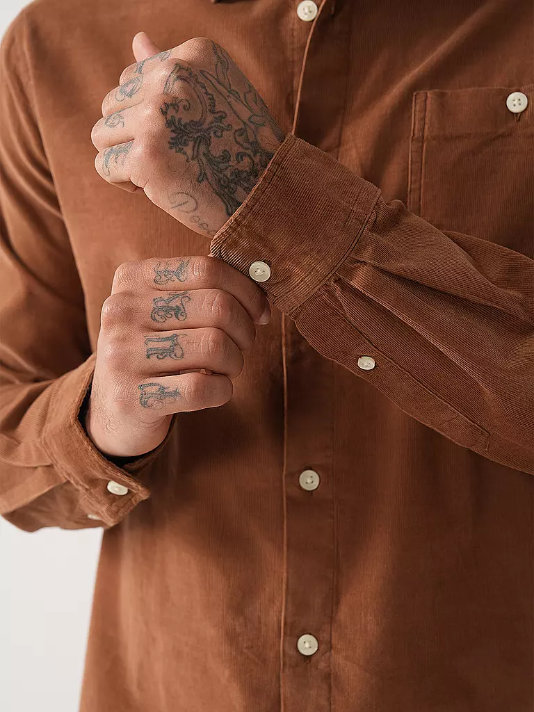 KNOWLEDGE COTTON APPAREL | Camicia Regular Fit | Cammello