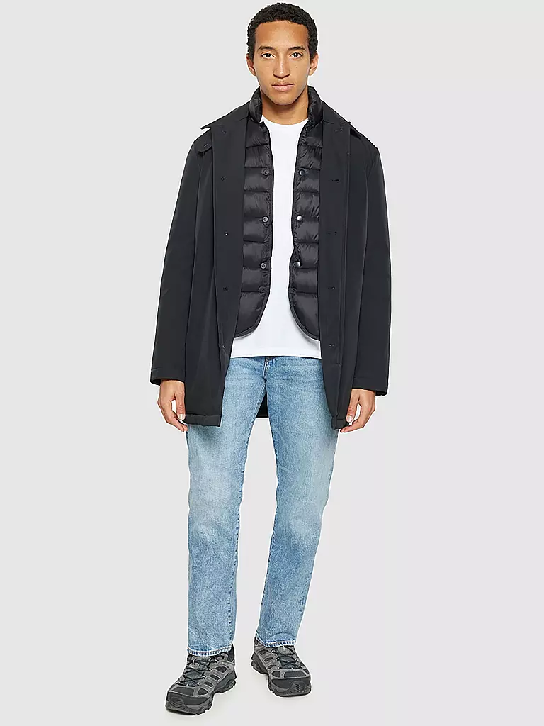 KNOWLEDGE COTTON APPAREL | Cappotto CLIMATE SHELL | Nero