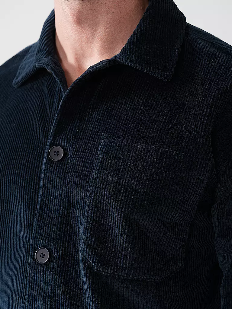 KNOWLEDGE COTTON APPAREL | Cord Overshirt | Blu
