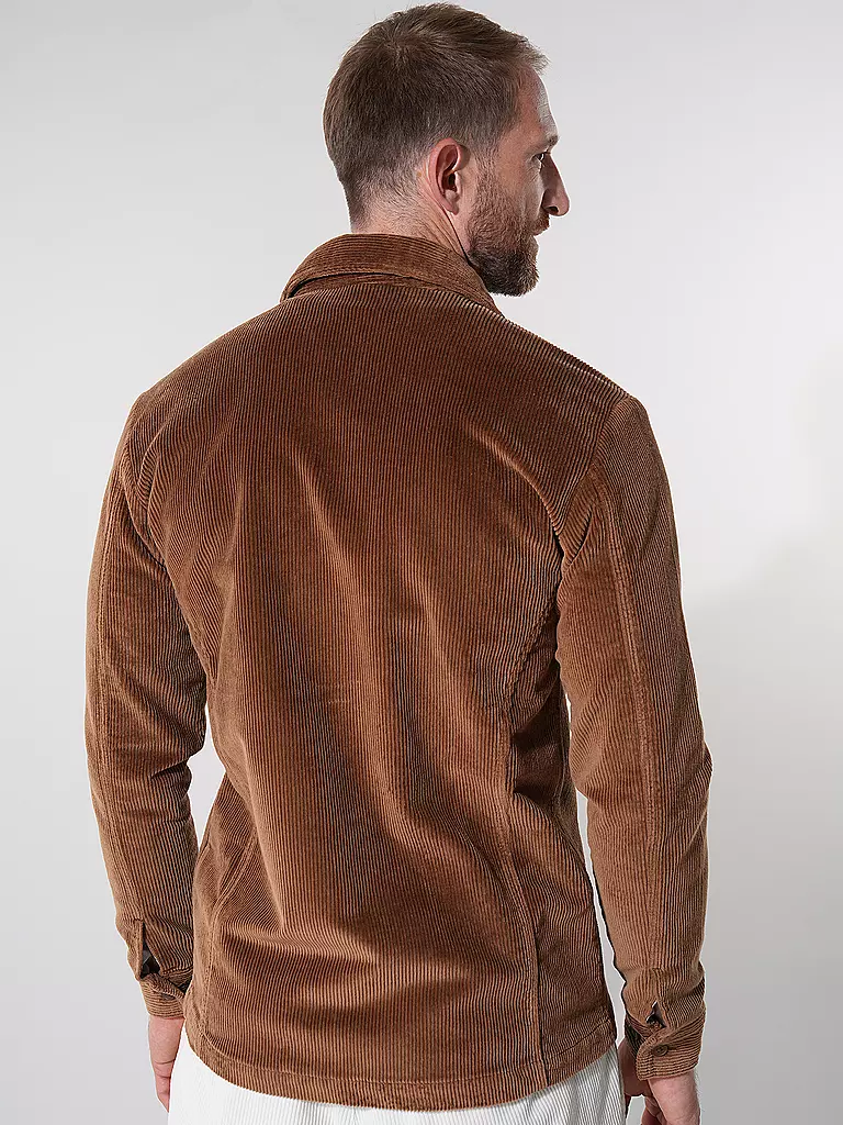 KNOWLEDGE COTTON APPAREL | Cord Overshirt | Cammello