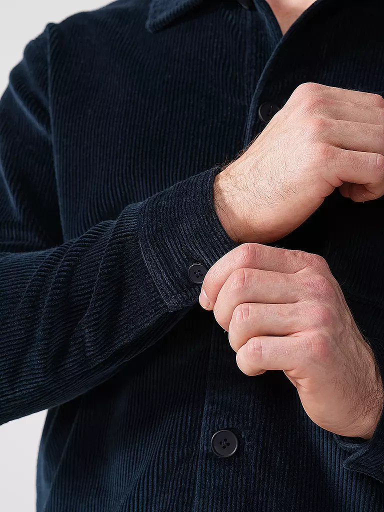 KNOWLEDGE COTTON APPAREL | Cord Overshirt | Blu