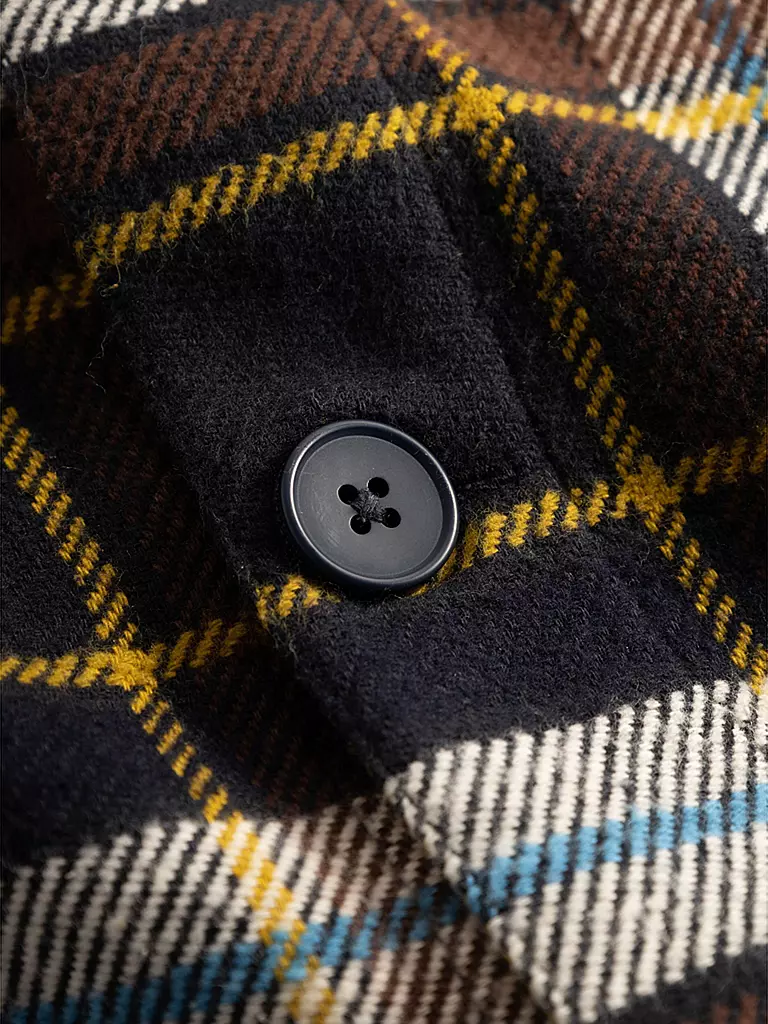 KNOWLEDGE COTTON APPAREL | Flanell Overshirt | Blu chiaro