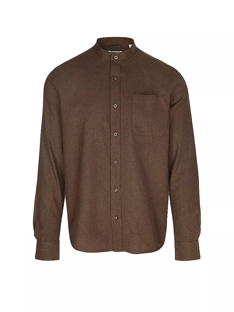 KNOWLEDGE COTTON APPAREL | Flanellhemd  | Marrone