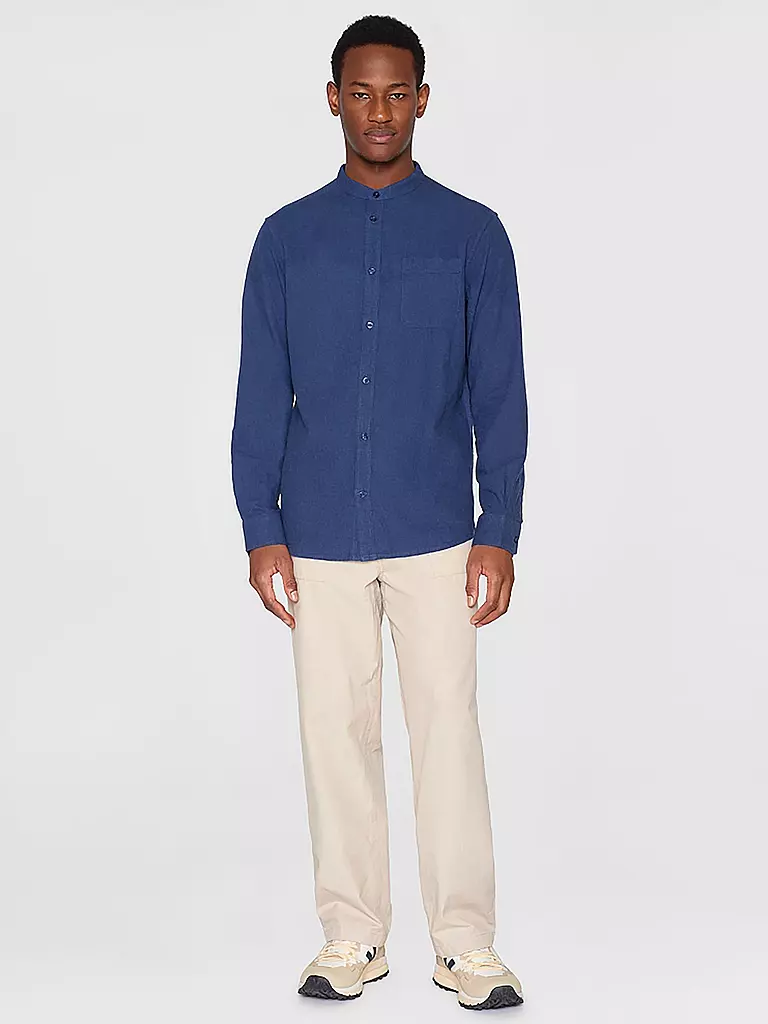 KNOWLEDGE COTTON APPAREL | Flanellhemd  | Blu