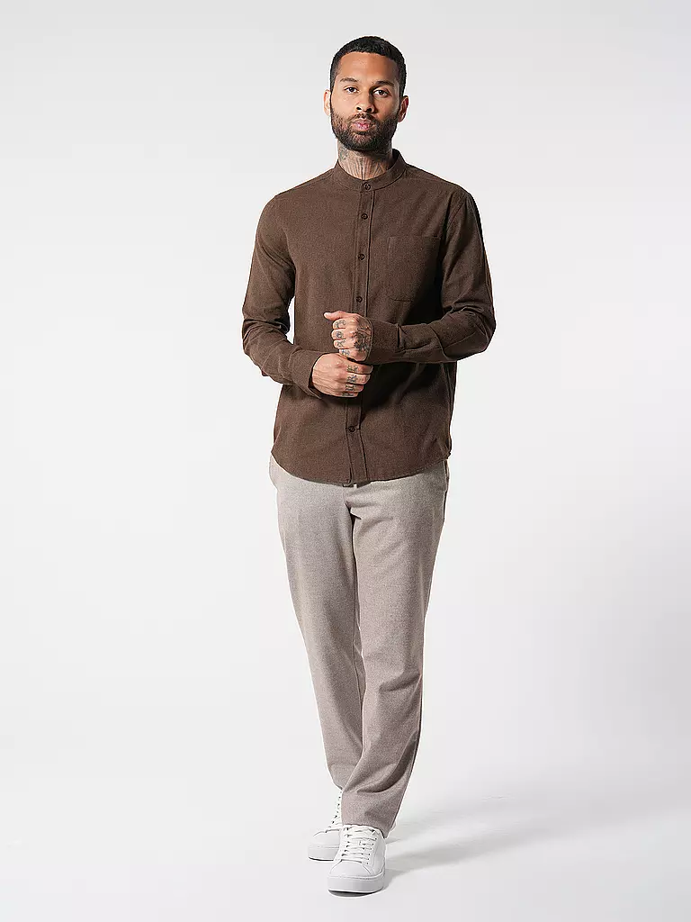 KNOWLEDGE COTTON APPAREL | Flanellhemd  | Marrone