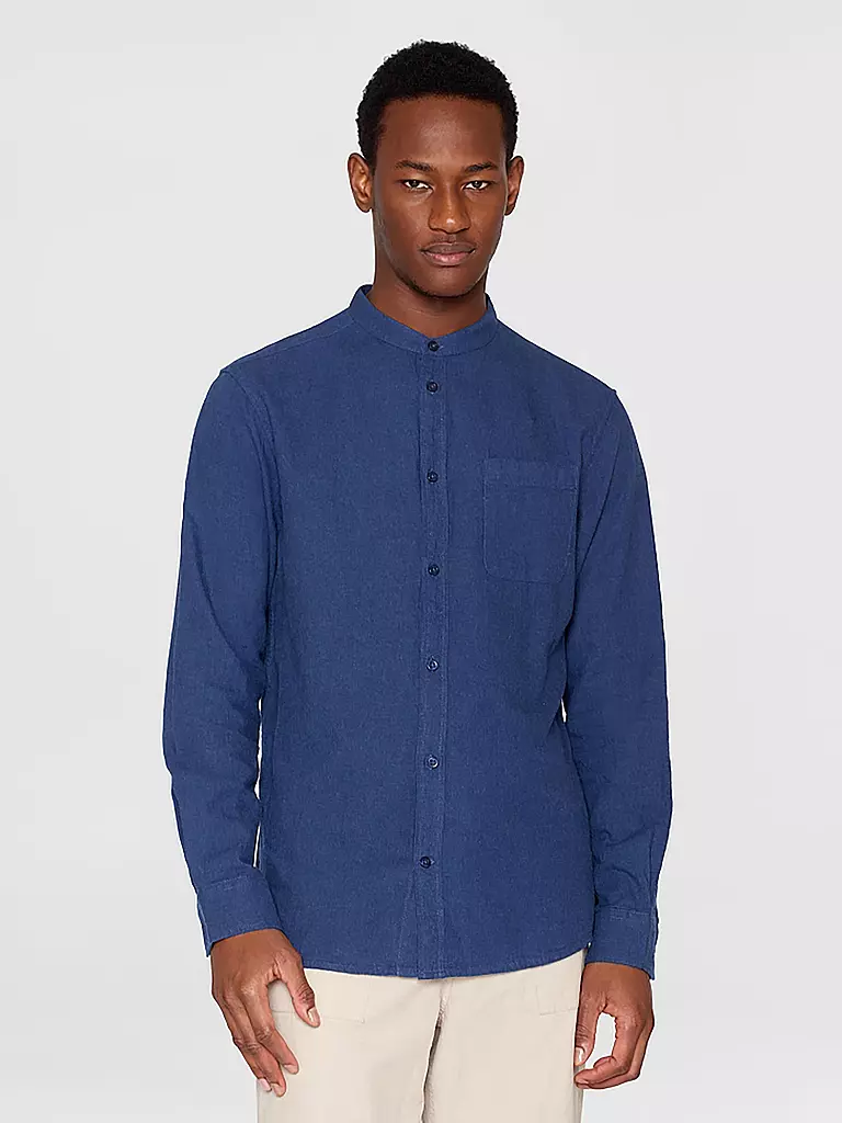 KNOWLEDGE COTTON APPAREL | Flanellhemd  | Blu