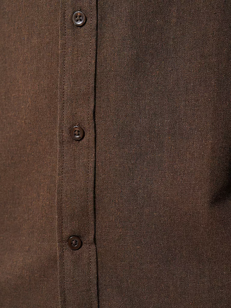 KNOWLEDGE COTTON APPAREL | Flanellhemd  | Marrone