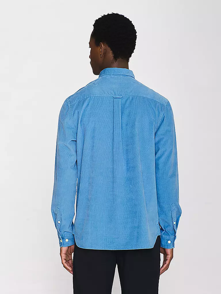 KNOWLEDGE COTTON APPAREL | Hemd Regular Fit | Blu chiaro