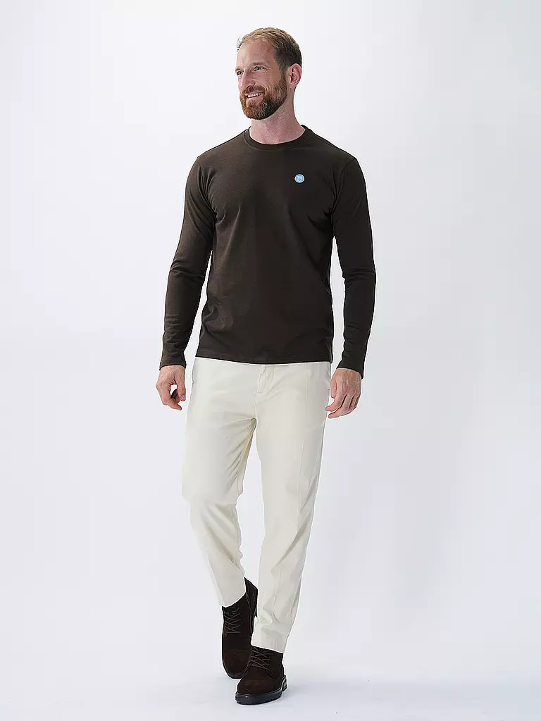 KNOWLEDGE COTTON APPAREL | Langarmshirt  | Marrone