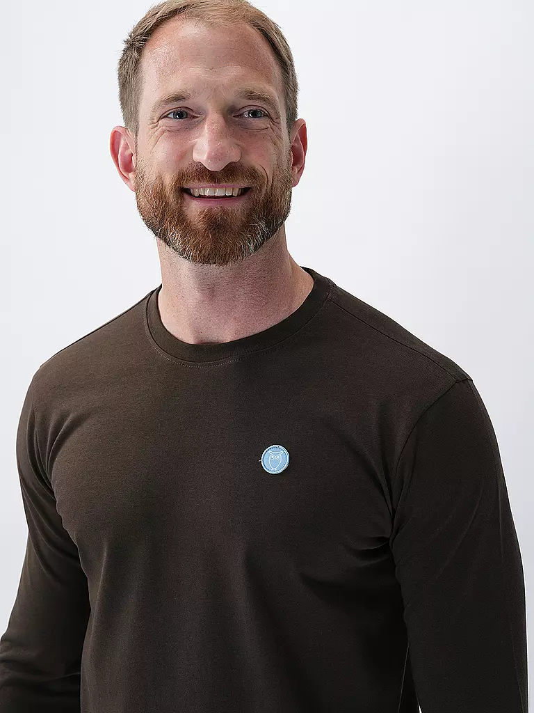 KNOWLEDGE COTTON APPAREL | Langarmshirt  | Marrone