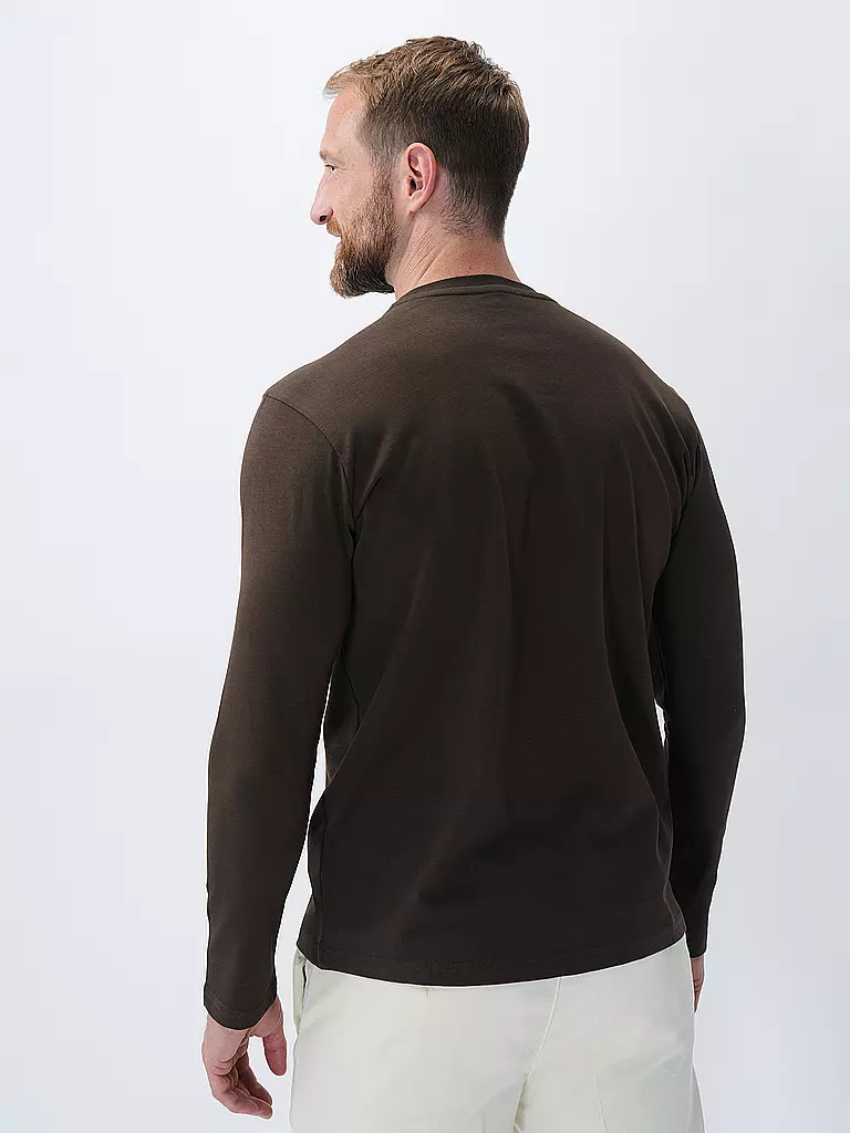 KNOWLEDGE COTTON APPAREL | Langarmshirt  | Marrone